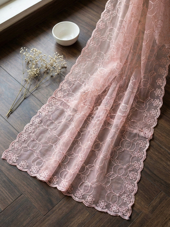 Embroidered Cotton Blend Unstitched Suit With Pant &amp; Dupatta