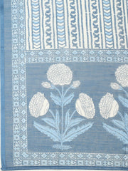 Printed Cotton Blend Unstitched Suit With Pant & Dupatta