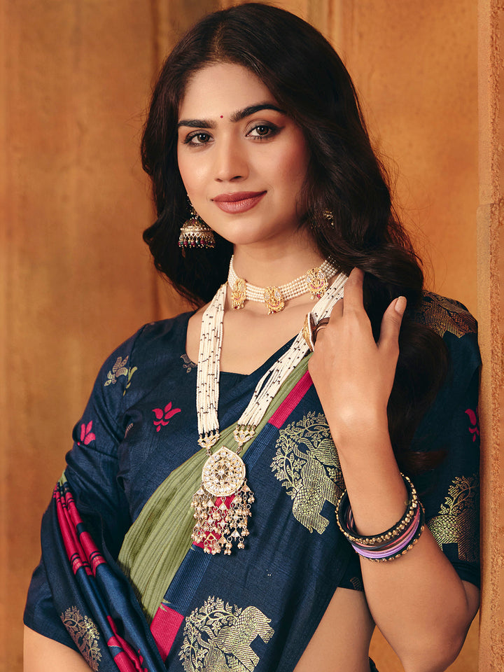 Printed Art Silk Saree