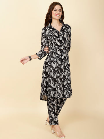 Printed Cotton Kurta Set