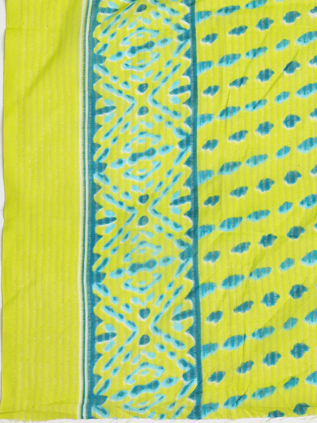 Printed Cotton Blend Unstitched Suit With Dupatta