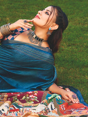 Printed Tussar Saree