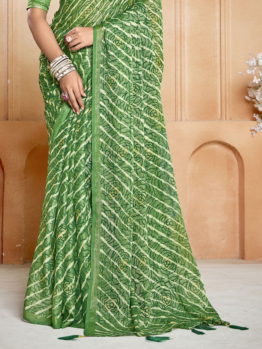 Digital Printed Chiffon Saree