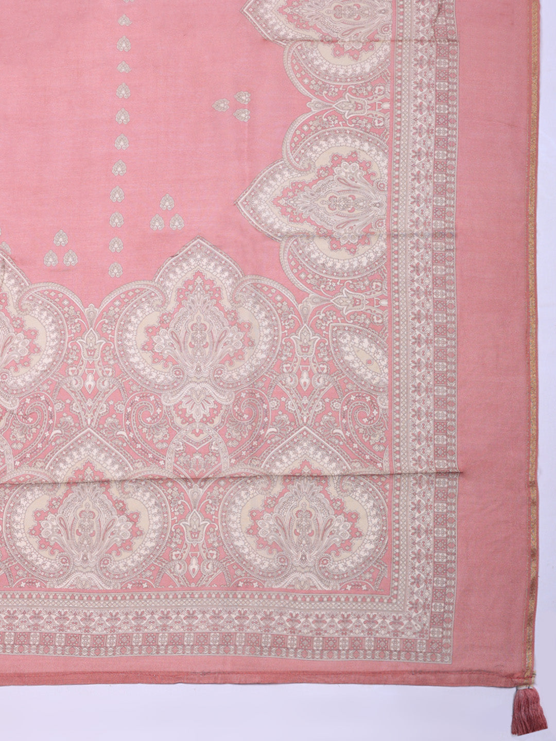 Embroidered Muslin Unstitched Suit With Pant &amp; Dupatta