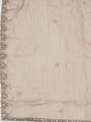 Embroidered Chiffon Unstitched Suit With Dupatta