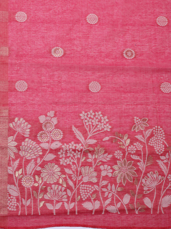Embroidered Cotton Blend Unstitched Suit With Pant &amp; Dupatta