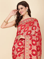 Cutdana Embroidery Georgette Saree