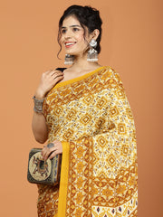 Digital Printed Crepe Woven Saree