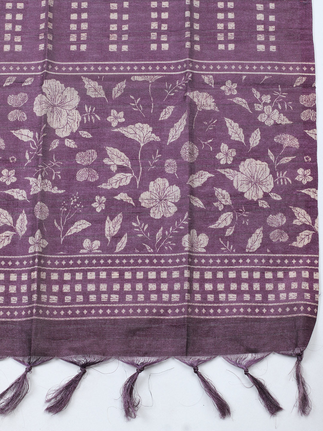Embroidered Cotton Blend Unstitched Suit With Pant &amp; Dupatta