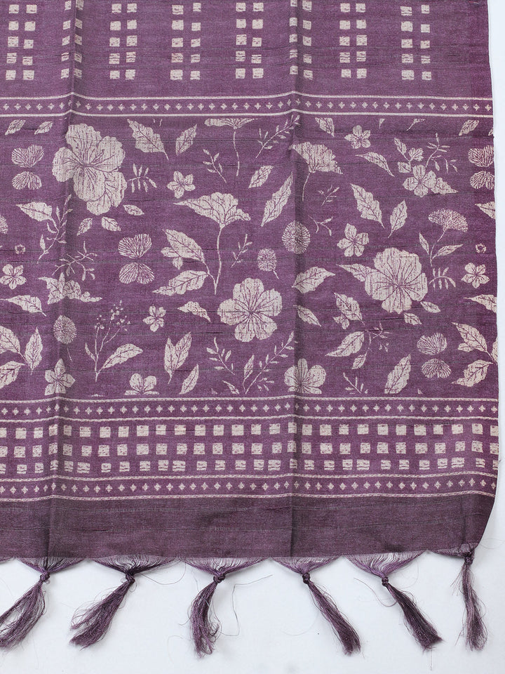 Embroidered Cotton Blend Unstitched Suit With Pant &amp; Dupatta