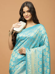 Zari Booti Woven Handloom Saree