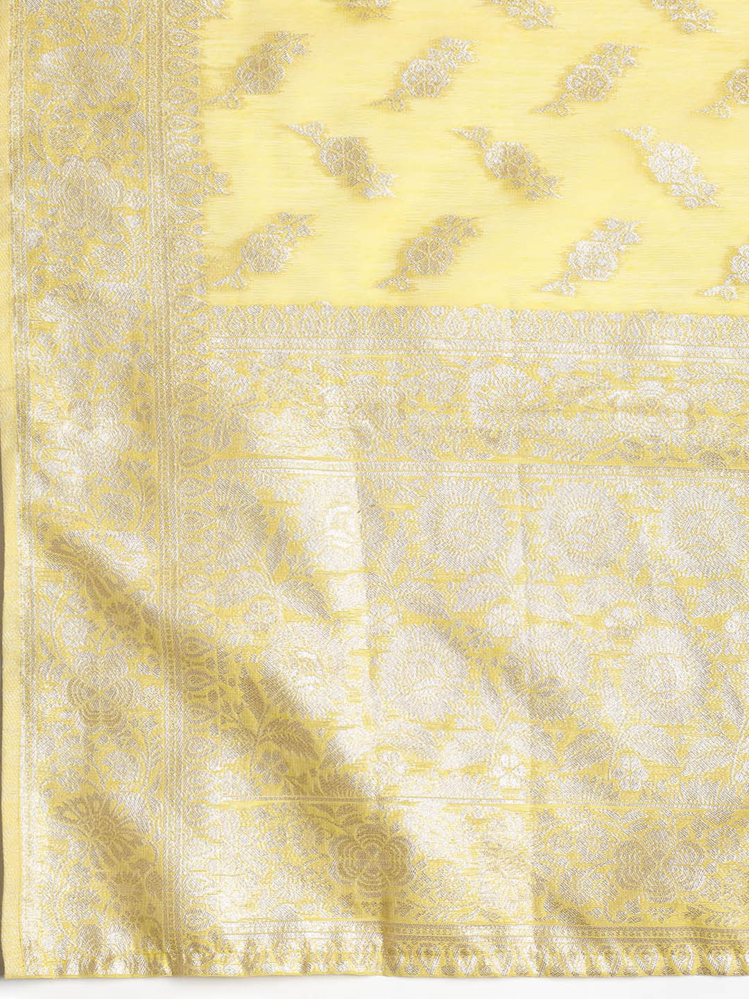 Embroidered Chanderi Unstitched Suit With Dupatta