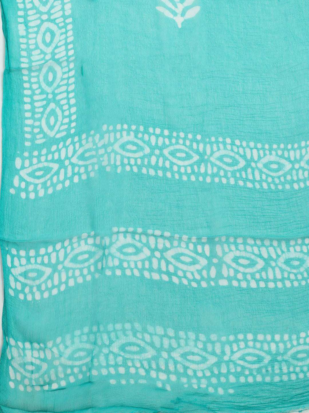 Printed Cotton Blend Unstitched Kurta With Pant &amp; Dupatta