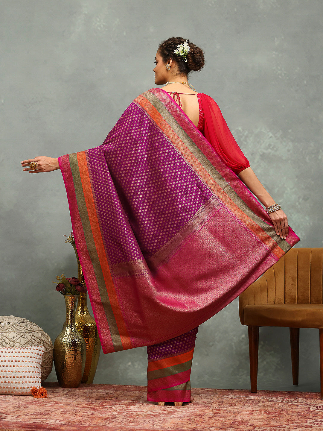 Wovn Border Art Silk Saree