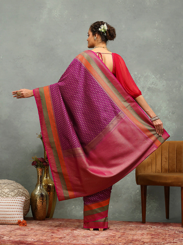 Wovn Border Art Silk Saree