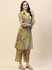 Paisley Printed Cotton Kurta Set