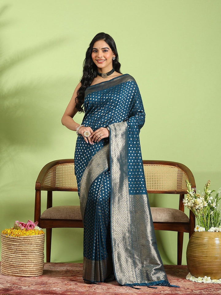 Plain Crepe Saree
