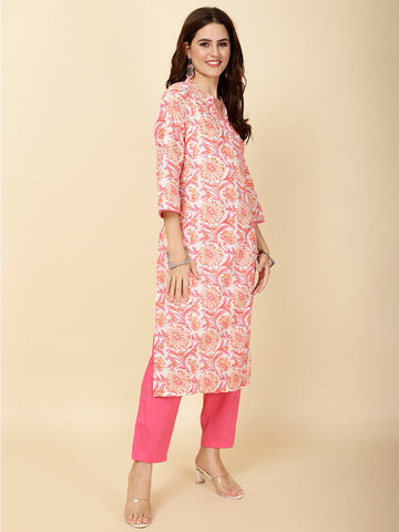 Printed Cotton Kurta Set