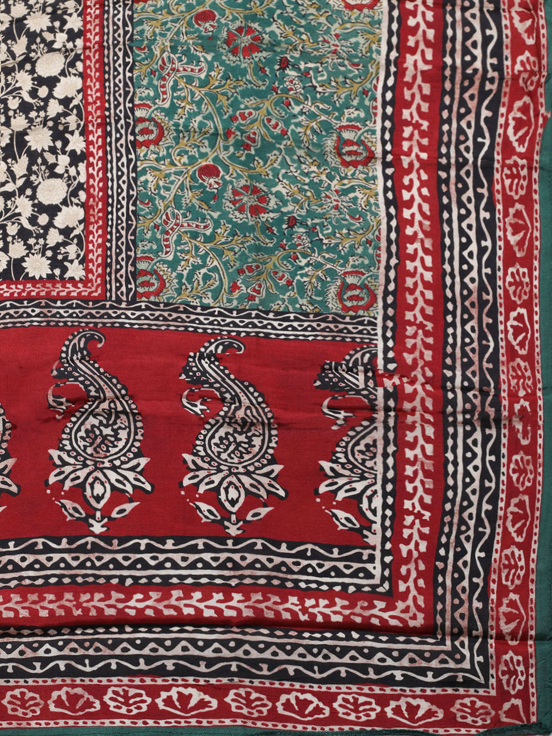 Printed Muslin Unstitched Suit With Pant &amp; Dupatta