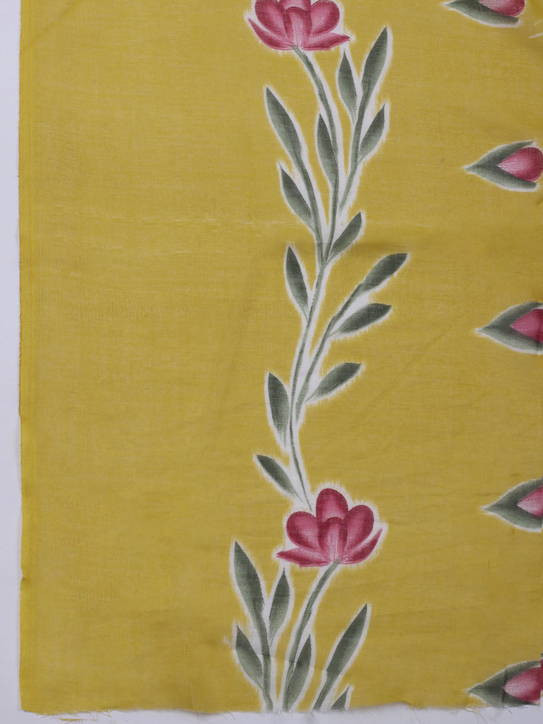 Printed Cotton Blend Unstitched Suit With Dupatta