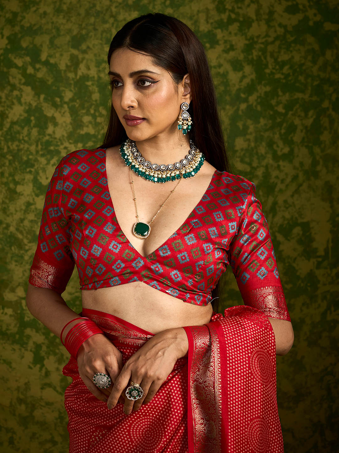 Zari Border Art Silk Saree