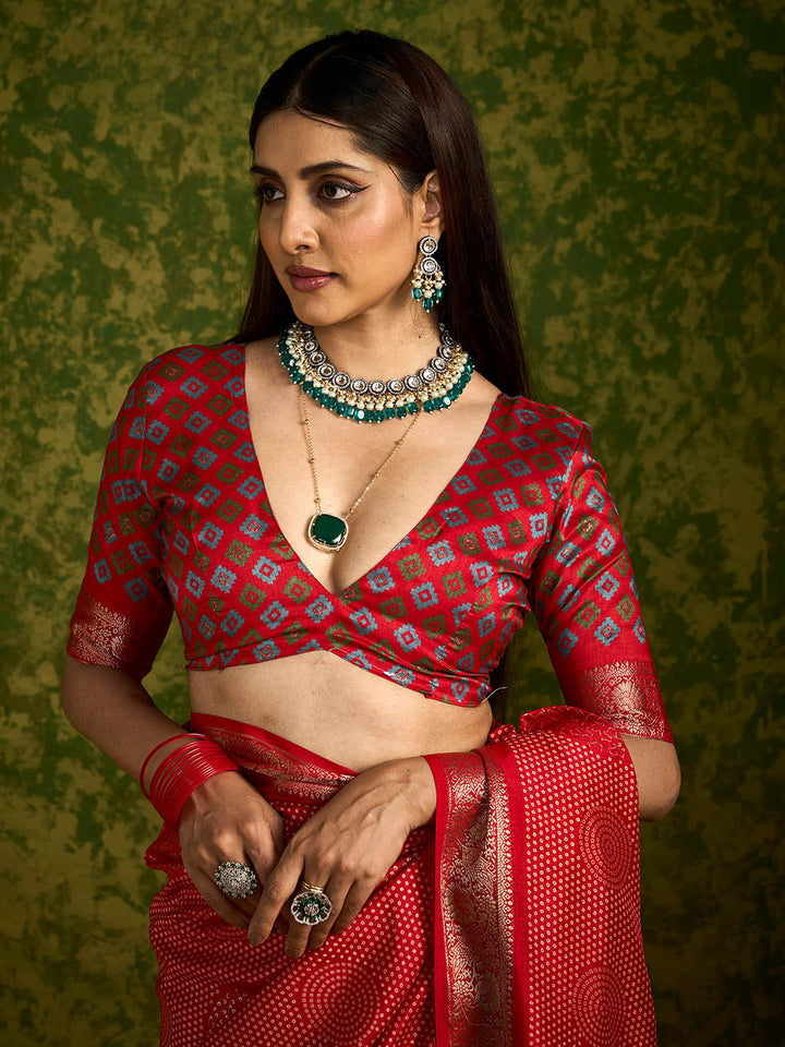 Zari Border Art Silk Saree