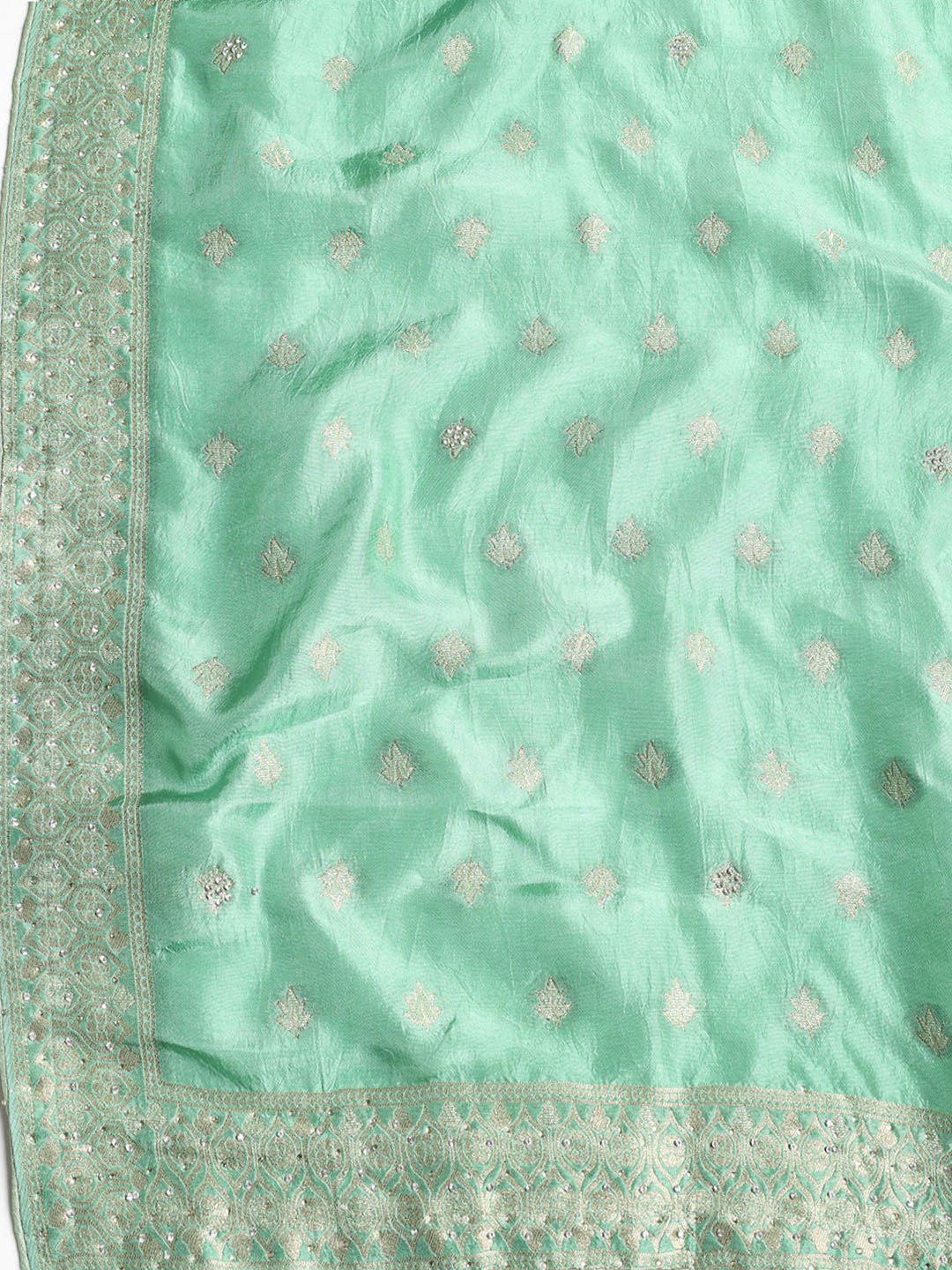 Banarasi Art Silk Unstitched Suit With Dupatta