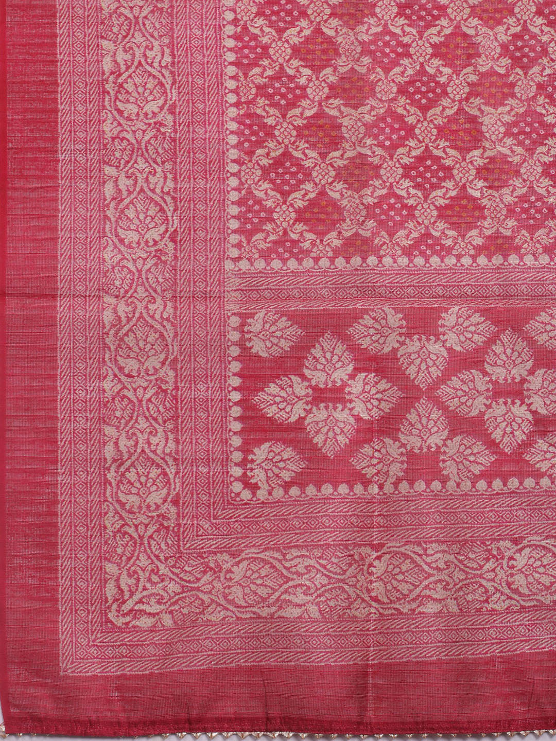 Embroidered Chanderi Unstitched Suit With Dupatta