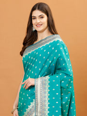 Zari Border Banarasi Woven Saree