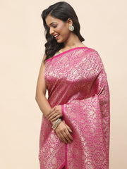 Zari Jaal Woven Art Silk Banarsi Saree