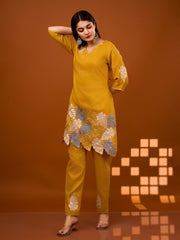 Printed Cotton Blend Kurta With Pant