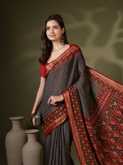 Digital Printed Art Silk Saree