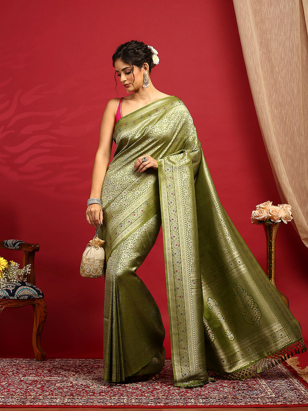 Woven Design Art Silk Saree