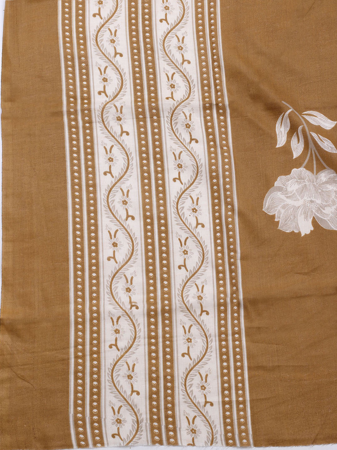 Printed Cotton Blend Unstitched Suit With Dupatta
