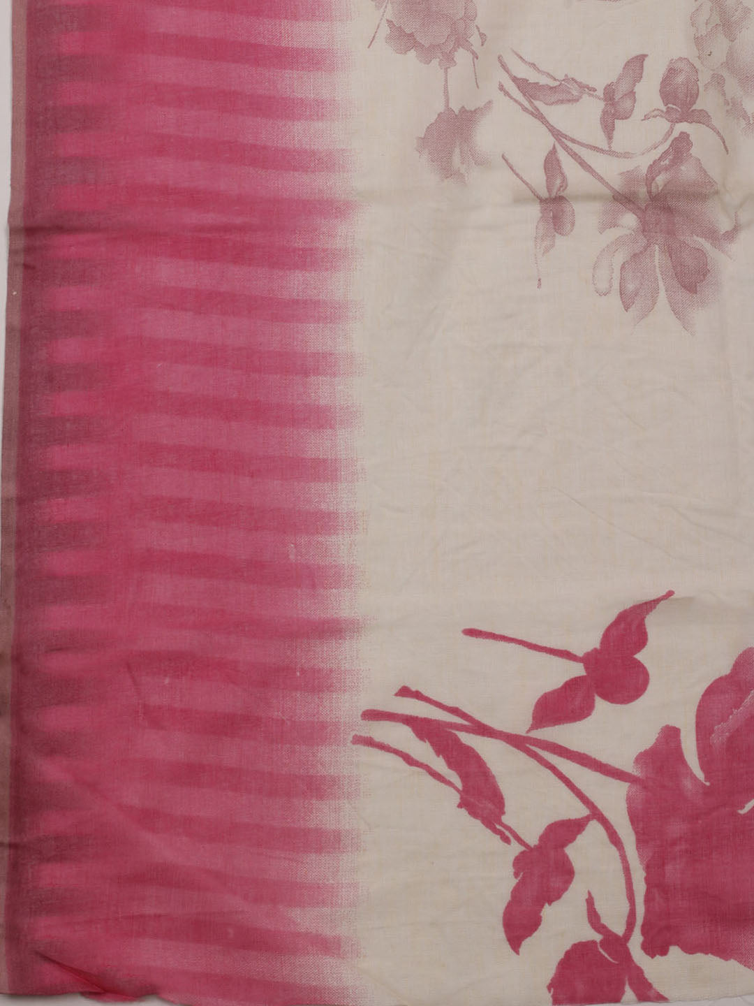 Printed Cotton Blend Unstitched Suit With Dupatta