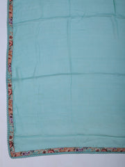 Embroidered Cotton Blend Unstitched Suit With Pant & Dupatta