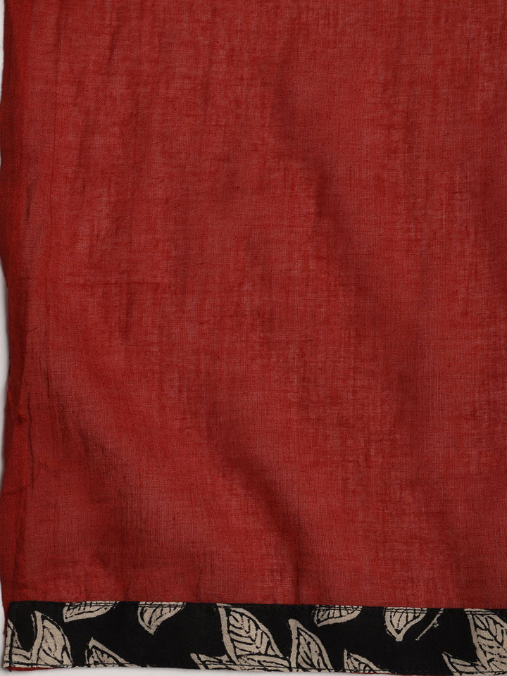 Printed Cotton Blend Unstitched Suit With Dupatta