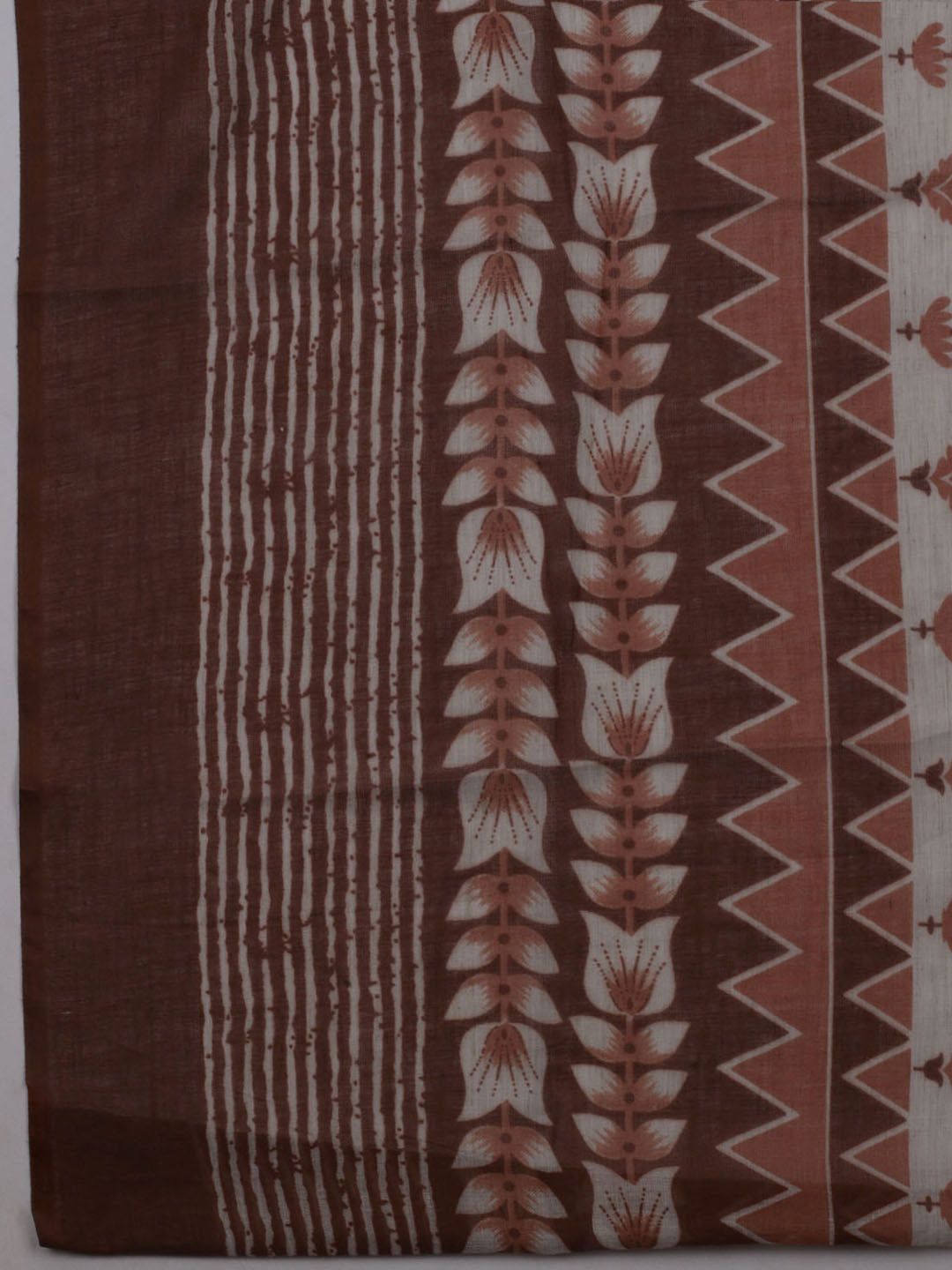 Printed Cotton Blend Unstitched Suit With Dupatta