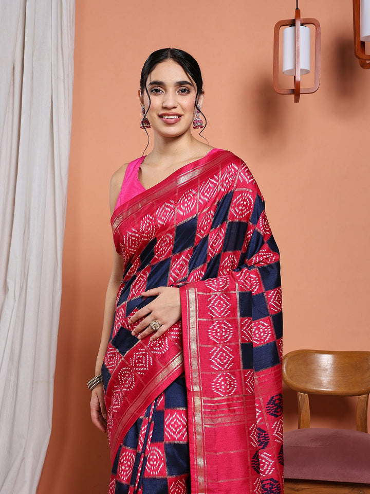 Digital Printed Art Silk Saree