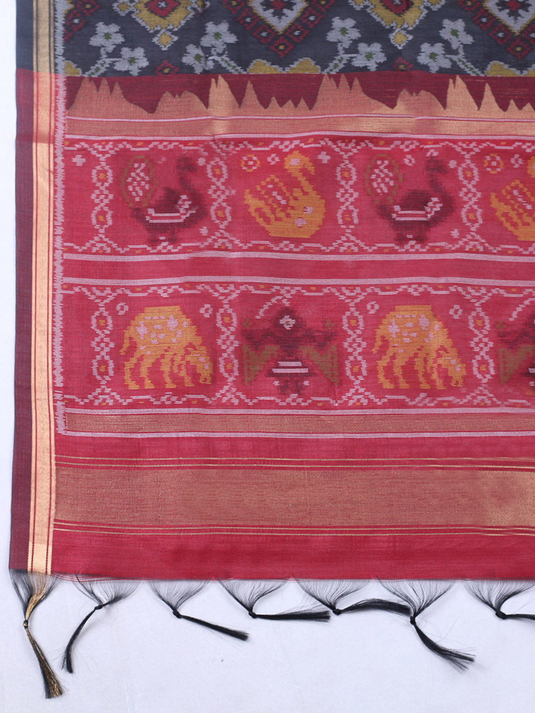 Embroidered Chanderi Unstitched Suit With Pant &amp; Dupatta