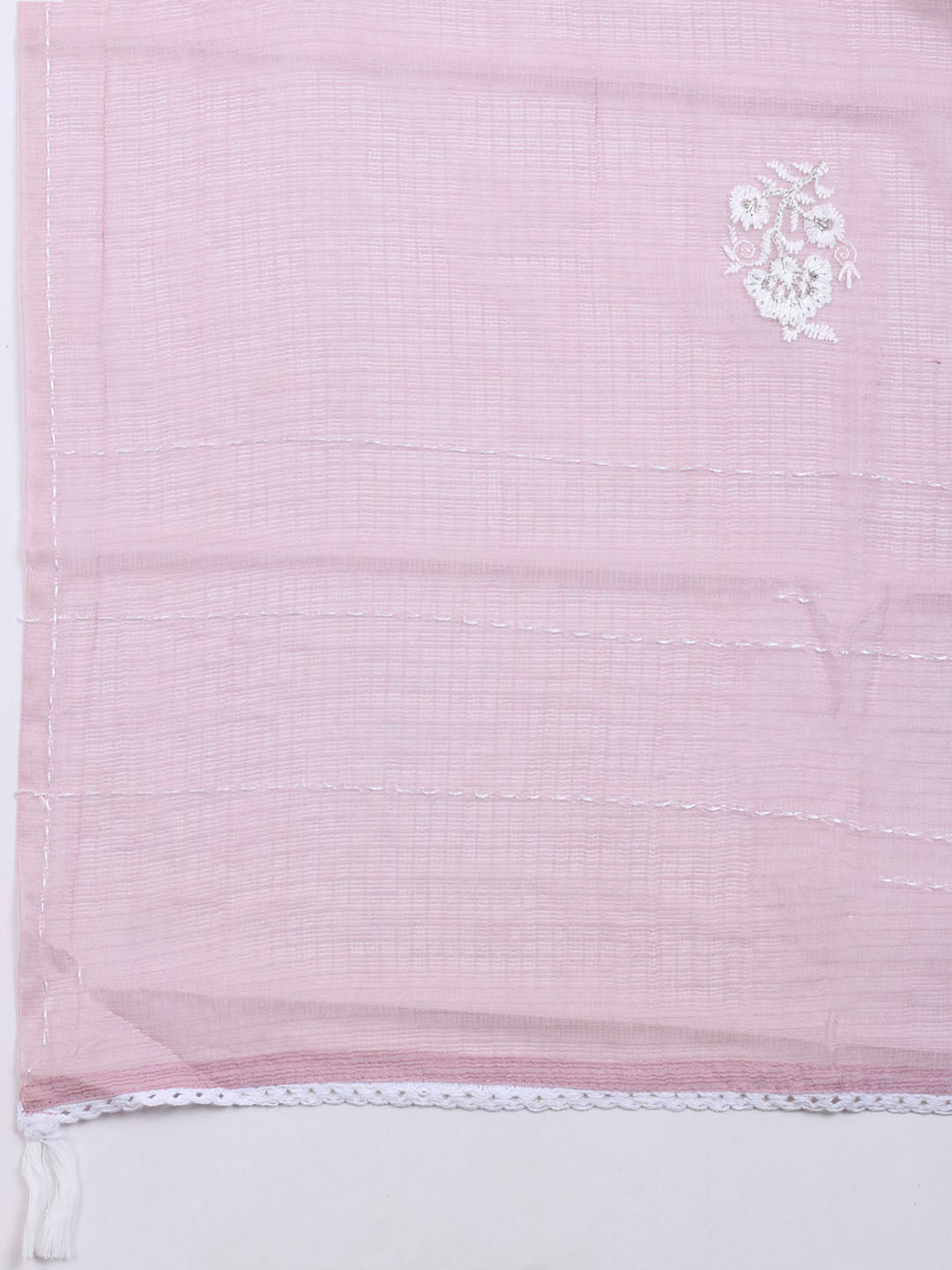 Neck Embroidered Cotton Blend Unstitched Suit With Dupatta