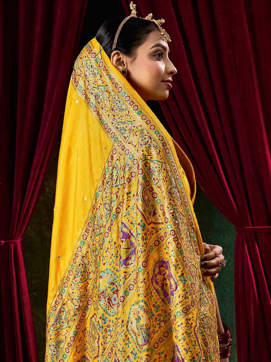 Zari Border Art Silk Saree