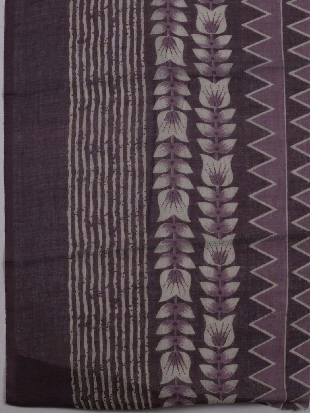 Printed Cotton Blend Unstitched Suit With Dupatta