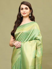 Zari Booti Woven Handloom Saree