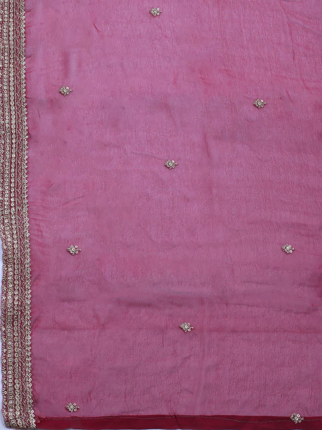 Printed Crepe Unstitched Suit With Dupatta