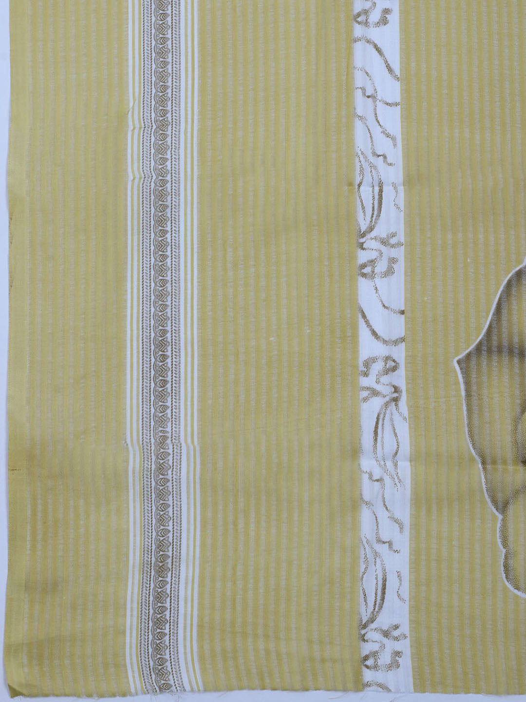 Printed Cotton Blend Unstitched Suit With Dupatta