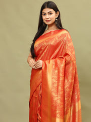 Zari Jaal Woven Handloom Saree