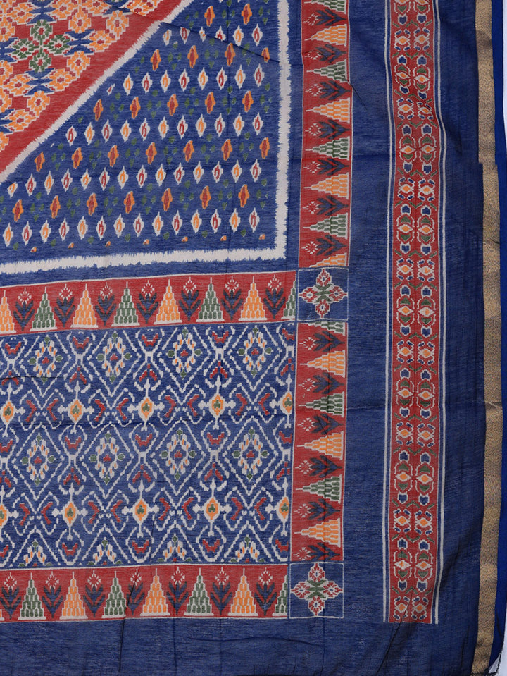 Embroidered Cotton Blend Unstitched Suit With Pant &amp; Dupatta