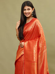 Zari Jaal Woven Handloom Saree