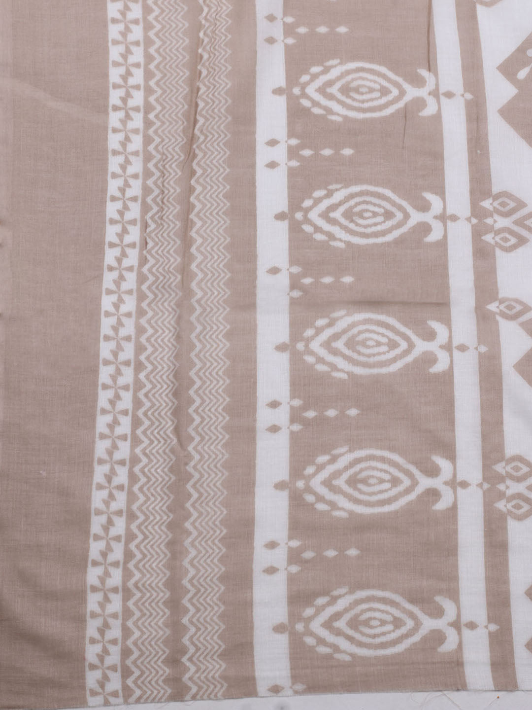 Neck Embroidered Cotton Blend Unstitched Suit With Dupatta